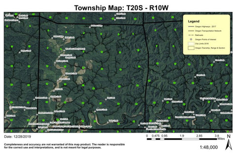 Sulphur Springs 20S R10W Township Map Preview 1
