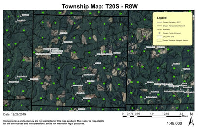 Oxbow Burn T20S R8W Township Map Preview 1