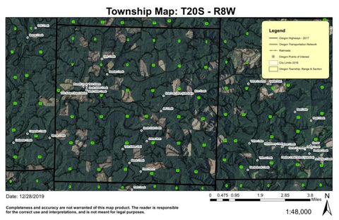 Oxbow Burn T20S R8W Township Map Preview 1