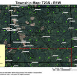 Holderman Mountain T23S R1W Township Map Preview 1