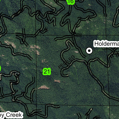 Holderman Mountain T23S R1W Township Map Preview 2