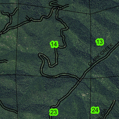 Holderman Mountain T23S R1W Township Map Preview 3