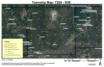 Mount Bailey 28S R5E Township Map Preview 1
