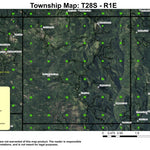 Quartz Mountain T28S R1E Township Map Preview 1