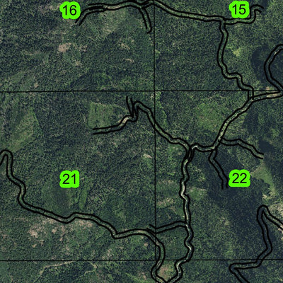 Quartz Mountain T28S R1E Township Map Preview 2