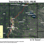 Miller Lake T27S R6.5E Township Map Preview 1