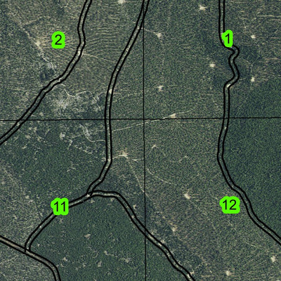 Antelope Mountain T28S R12E West Township Map Preview 3