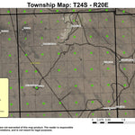 Benjamin Lake T24S R20E Township Map Preview 1