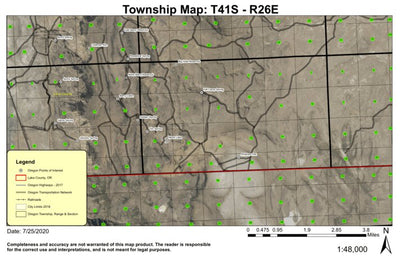 Antelope Flat T41S R26E Township Map Preview 1