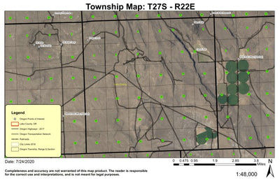 Dragon Rock T27S R22E Township Map Preview 1
