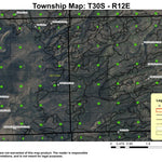 Blue Buck Spring T30S R12E Township Map Preview 1