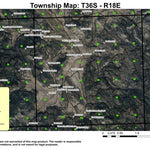 Buck Mountain T36S R18E Township Map Preview 1