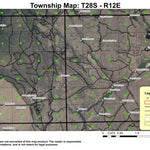 Antelope Mountain T28S R12E Township Map Preview 1