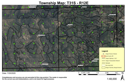 Callahan Creek T31S R12E Township Map Preview 1