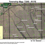 Black Hills T28S R17E Township Map Preview 1