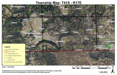 Castle Rock T41S R17E Township Map Preview 1