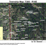 Dallas Lake T38S R16E Township Map Preview 1