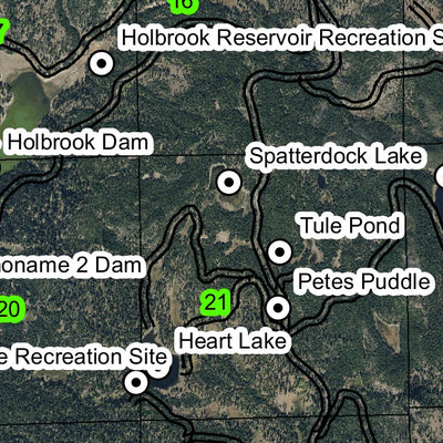 Dallas Lake T38S R16E Township Map Preview 2