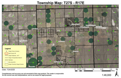 ChristmasT27S R17E Township Map Preview 1