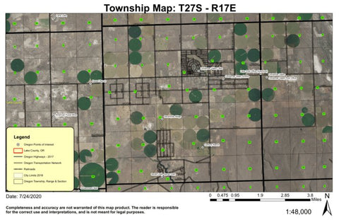 ChristmasT27S R17E Township Map Preview 1