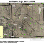 Blizzard Gap T40S R26E Township Map Preview 1