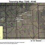 Cabin Lake T24S R14E Township Map Preview 1
