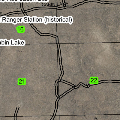 Cabin Lake T24S R14E Township Map Preview 2
