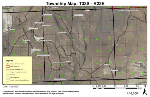 Commodore Ridge T33S R23E Township Map Preview 1