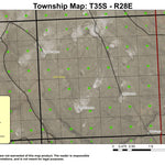 Blocks Canyon T35S R28E Township Map Preview 1