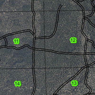 Green Butte T23S R12E South Township Map Preview 3
