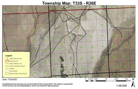 Bluejoint Ranch T33S R26E Township Map Preview 1