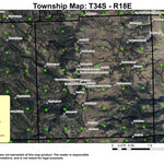 Ennis Butte T34S R18E Township Map Preview 1