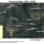 Gearhard Mountain Wilderness T35S R16E Township Map Preview 1