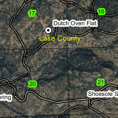 Coleman Rim T37S R17E Township Map Preview 2