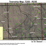 Bradley Spring T25S R23E Township Map Preview 1