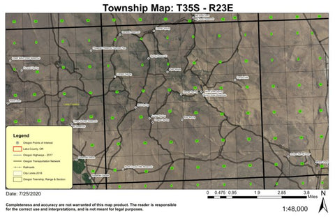 Coyote Hill T35S R23E Township Map Preview 1