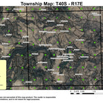Dog Lake T40S R17E Township Map Preview 1