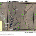 Coglan Buttes T33S R20E Township Map Preview 1