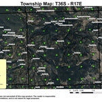 Happy Camp T36S R17E Township Map Preview 1