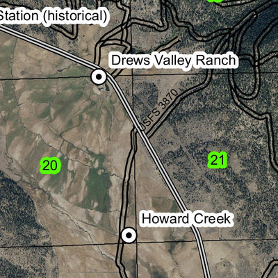 Drews Valley T38S R17E Township Map Preview 2