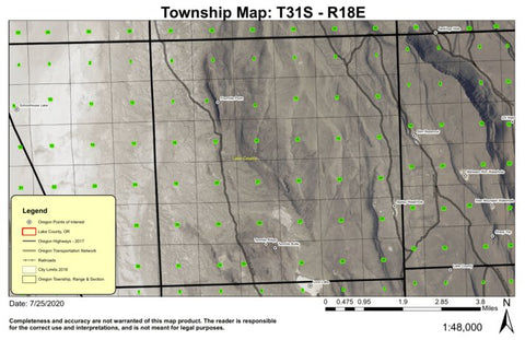 Fourmile Point T31S R18E Township Map Preview 1