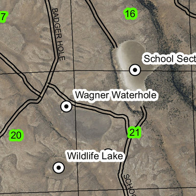 Jack Lake T38S R26E Township Map Preview 2