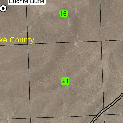 Euchre Butte T32S R22E Township Map Preview 2