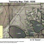 Flagstaff Lake T34S R25E Township Map Preview 1