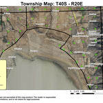 Goose Lake T40S R20E Township Map Preview 1