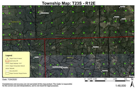 Green Butte T23S R12E North Township Map Preview 1