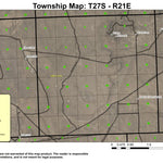Elk Mountain T27S R21E South Township Map Preview 1