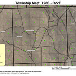 Horse Mountain T28S R22E Township Map Preview 1