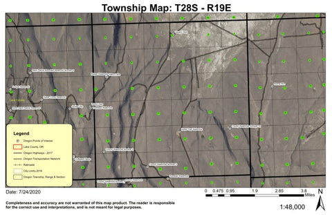 Horse Trap Waterhole T28S R19E North Township Map Preview 1