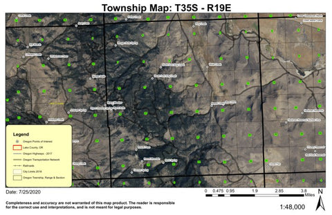 King Creek T35S R19E Township Map Preview 1